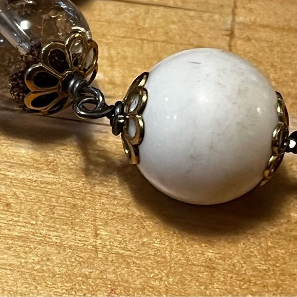 Art Deco Crystal Beaded Bracelet Wire Flower Design Small Wrist Fit - Picture 6 of 8